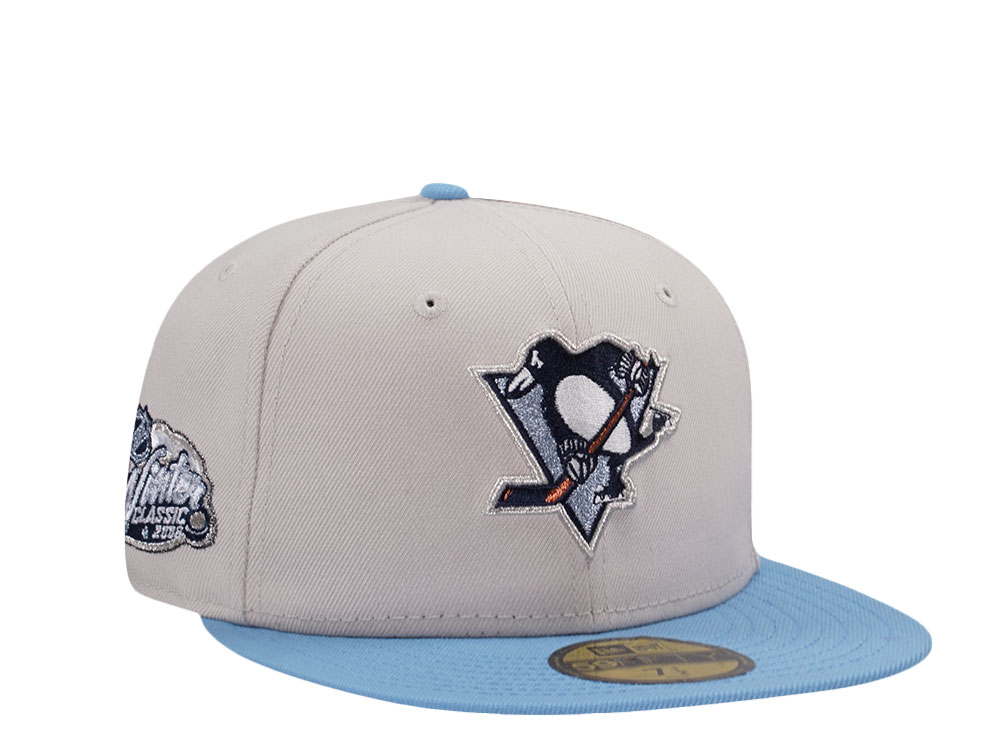 New Era Pittsburgh Penguins Winter Classic 2008 Stone Metallic Two Tone Edition 59Fifty Fitted Cap