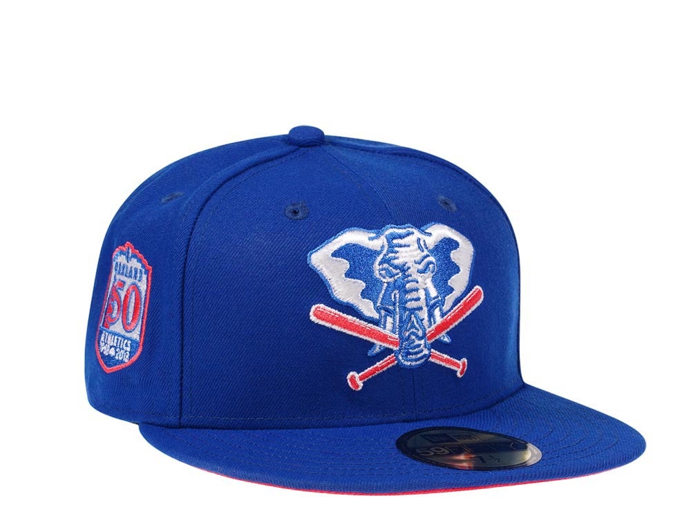 New Era Oakland Athletics 50th Anniversary Fresh Blue Lava Edition 59Fifty Fitted Hat
