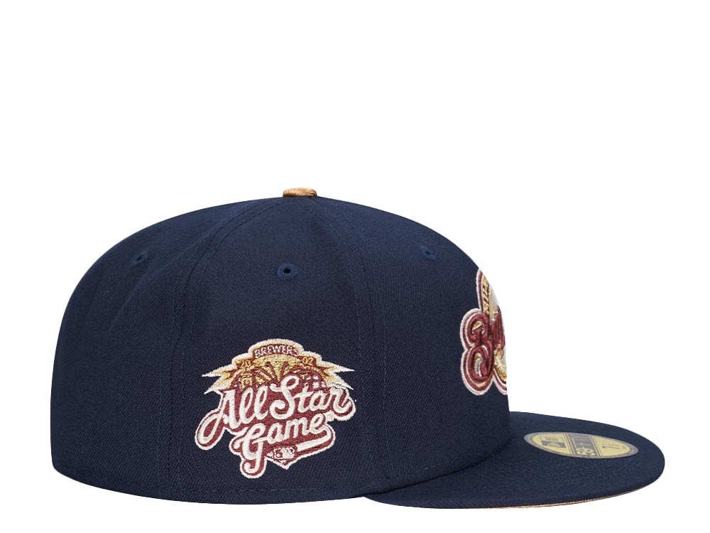 New Era Milwaukee Brewers All Star Game 2002 Cool Gold Edition 59Fifty Fitted Hat