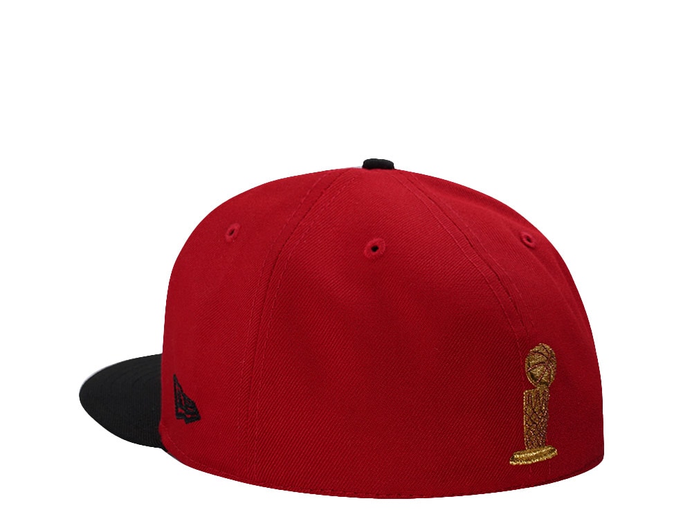 New Era Chicago Bulls NBA On NBC Scarlet Two Tone Edition 59Fifty Fitted Cap