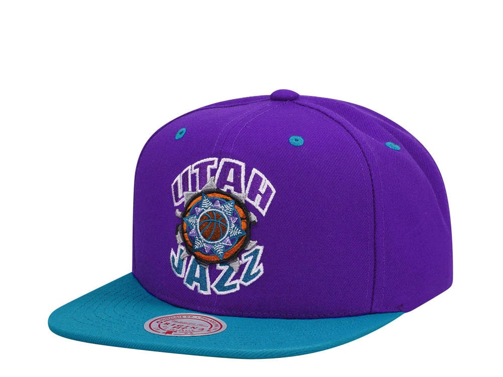 Mitchell & Ness Utah Jazz Breakthrough Two Tone Snapback Hat