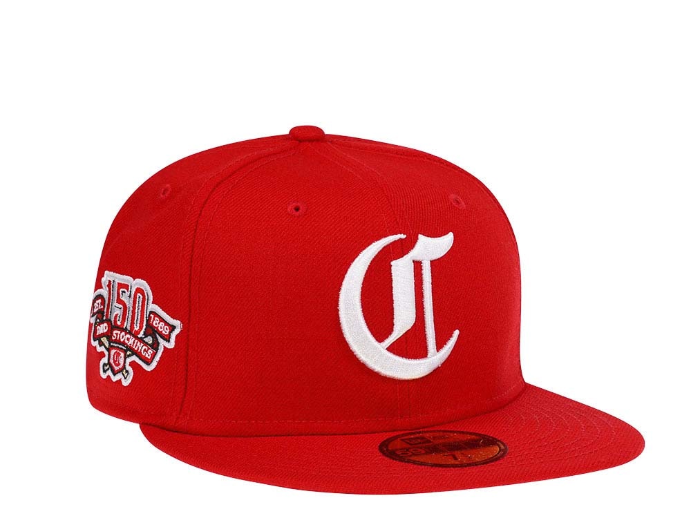 New Era Cincinnati Reds 150th Anniversary Throwback Prime Edition 59Fifty Fitted Hat