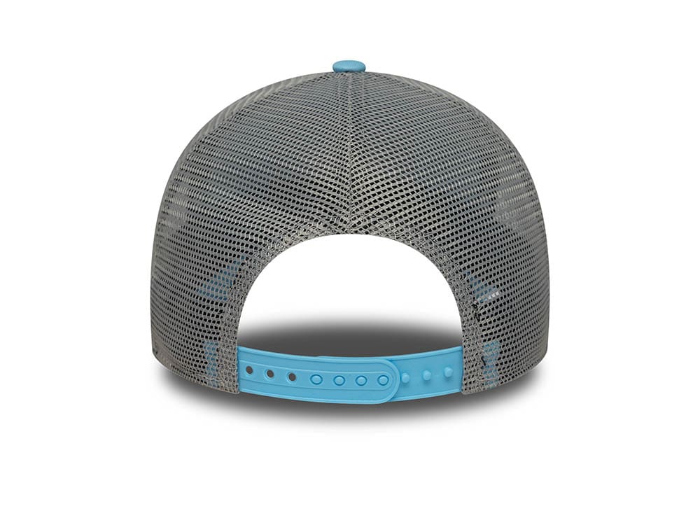 New Era Patch Sky Blue 9Forty A Frame Trucker Snapback Cap