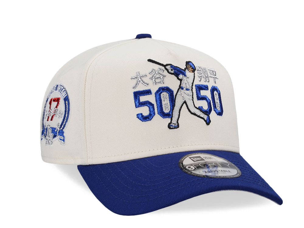 New Era Los Angeles Dodgers Ohtani 50 50 Season Chrome Two Tone Edition 9Forty A Frame Snapback Hat