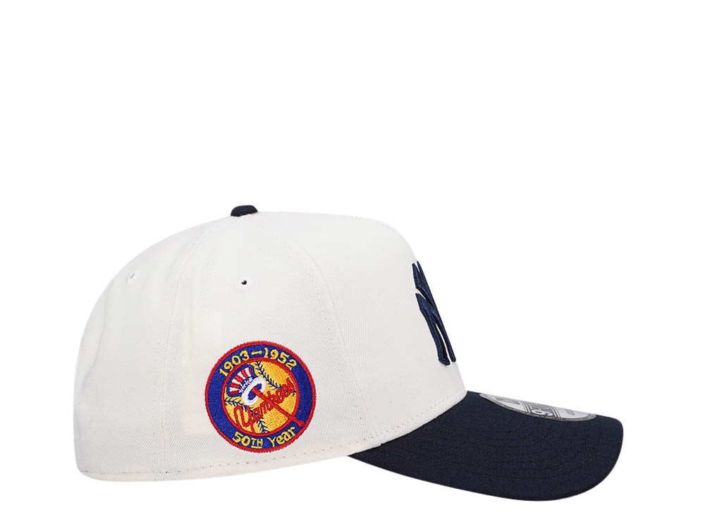 New Era New York Yankees 50th Anniversary Chrome Two Tone Edition 9Forty A Frame Snapback Hat
