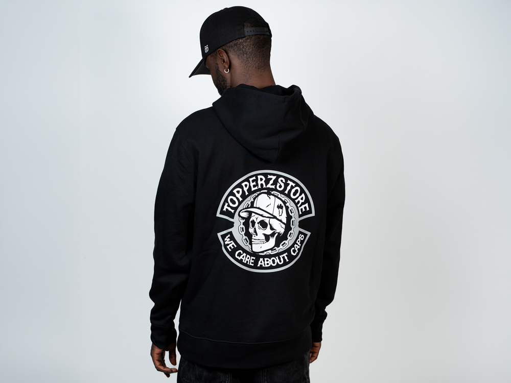Parallel Union Family Hoodie We Care about Caps Black Skull Edition
