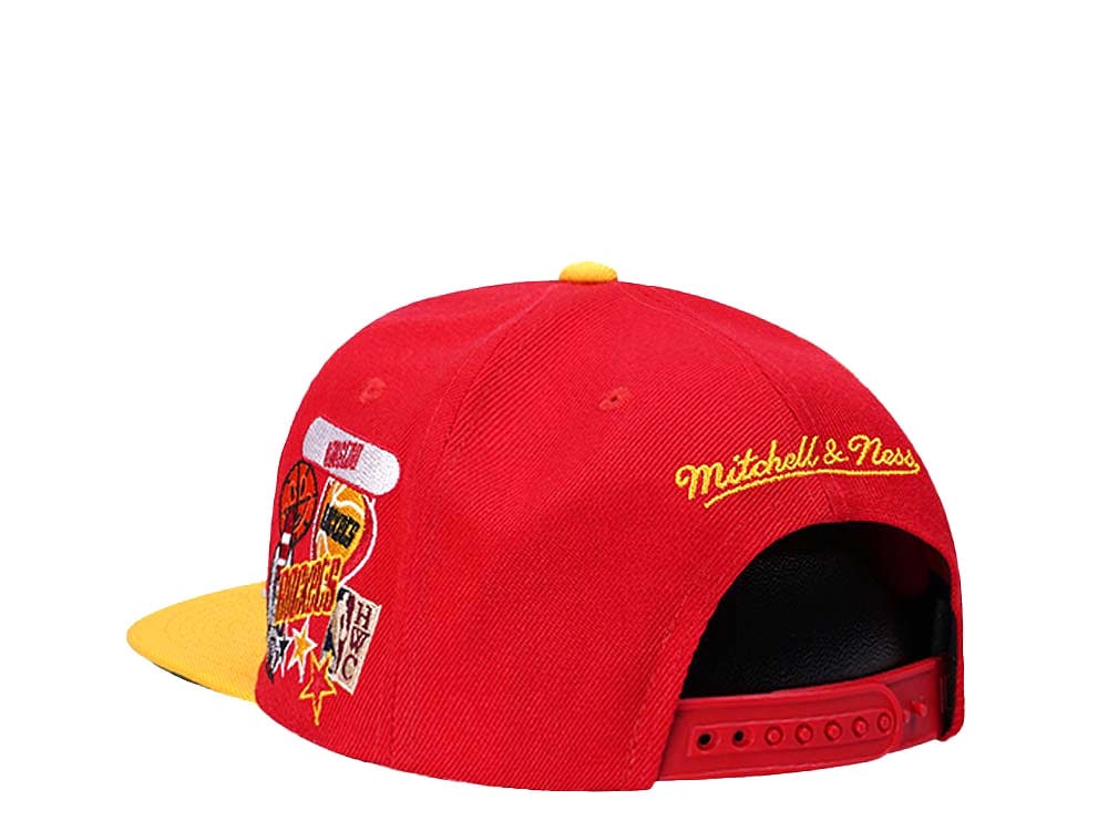 Mitchell & Ness Houston Rockets Patch Overload Hardwood Classic Snapback Hat