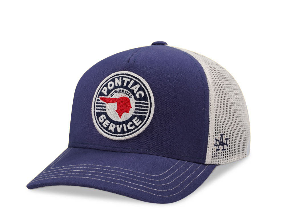 American Needle GM Pontiac Valin Navy Edition Trucker Snapback Hat