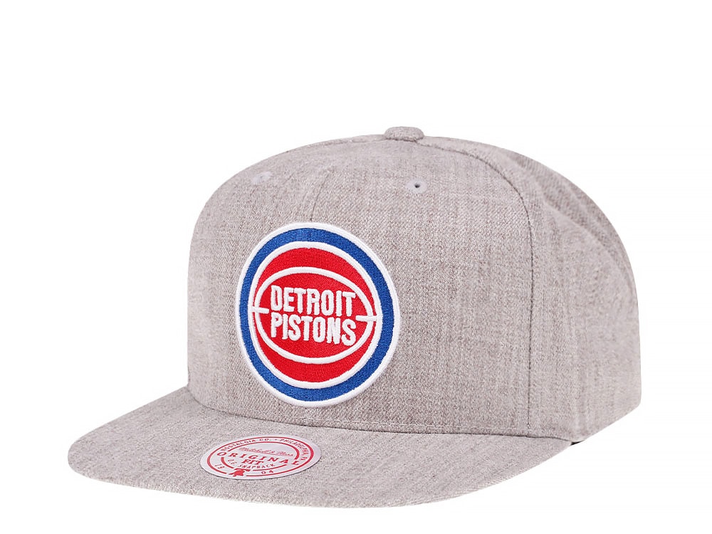 Mitchell & Ness Detroit Pistons Hardwood Classics Heather Snapback Hat
