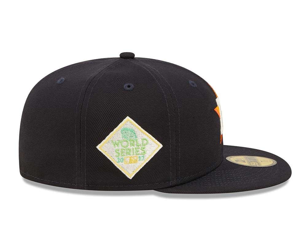 New Era Houston Astros Citruspop Patch World Series 2017 59fifty Fitted Hat