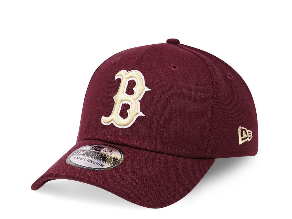 New Era Boston Red Sox Maroon Edition 39Thirty Stretch Hat