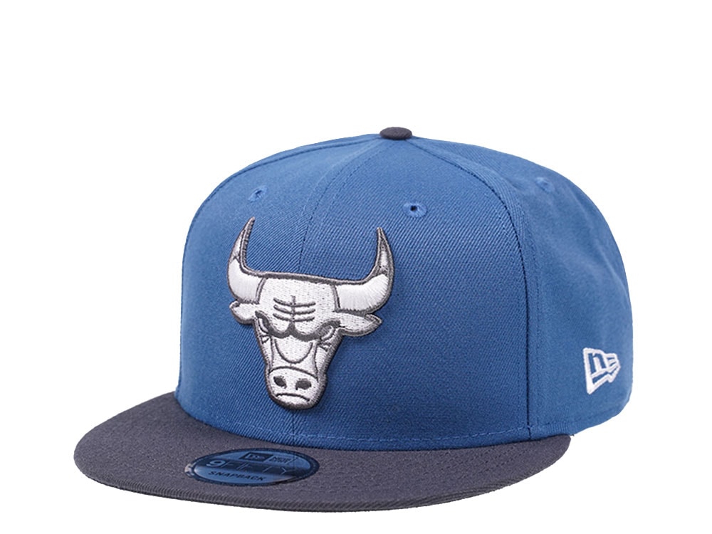 New Era Chicago Bulls Blue and Graphite Edition 9Fifty Snapback Hat