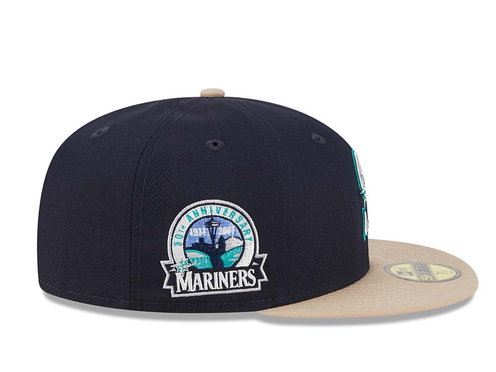 New Era Seattle Mariners 30th Anniversary Varsity Pin Two Tone Edition 59Fifty Fitted Hat