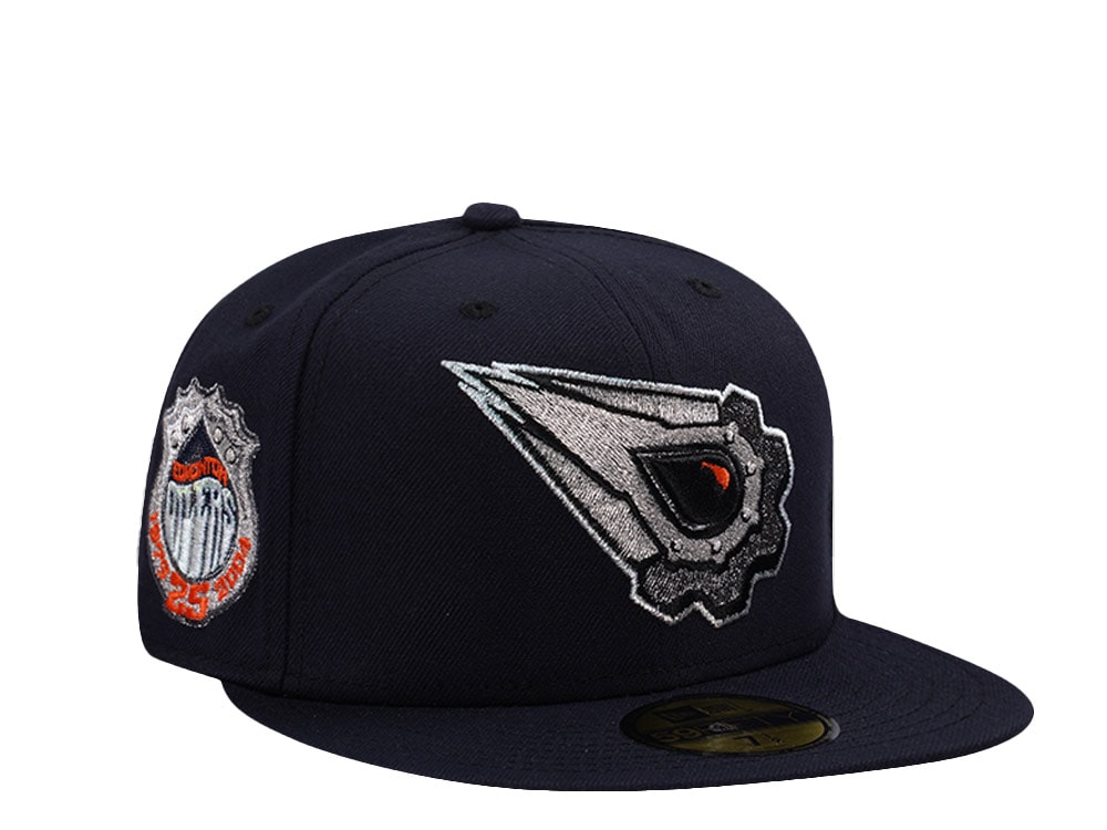 New Era Edmonton Oilers 25th Anniversary Navy Prime Edition 59Fifty Fitted Cap