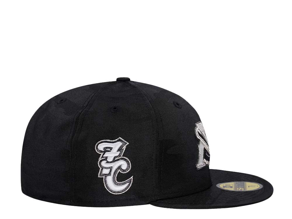 New Era New Hampshire Fisher Cats Midnight Camo Glow Edition 59Fifty Fitted Hat