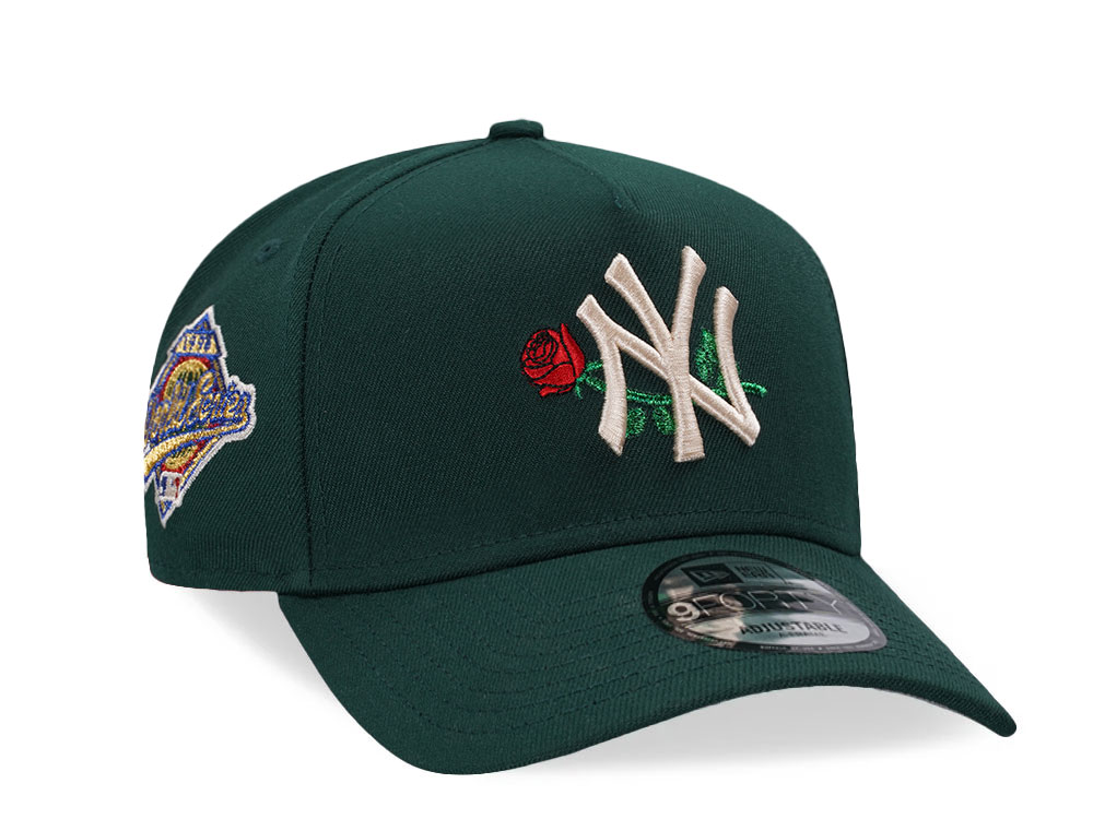 New Era New York Yankees World Series 1996 Green Rose 9Forty A Frame Snapback Hat