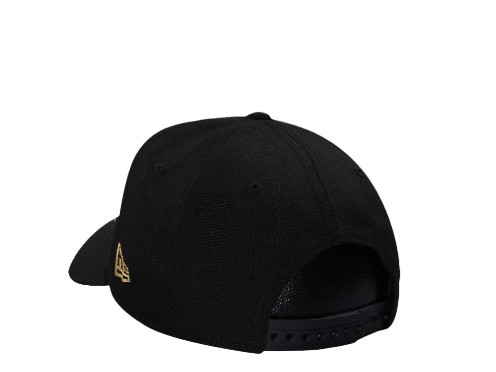 New Era Anaheim Angels Angels Stadium Black Gold 9Forty A Frame Snapback Hat