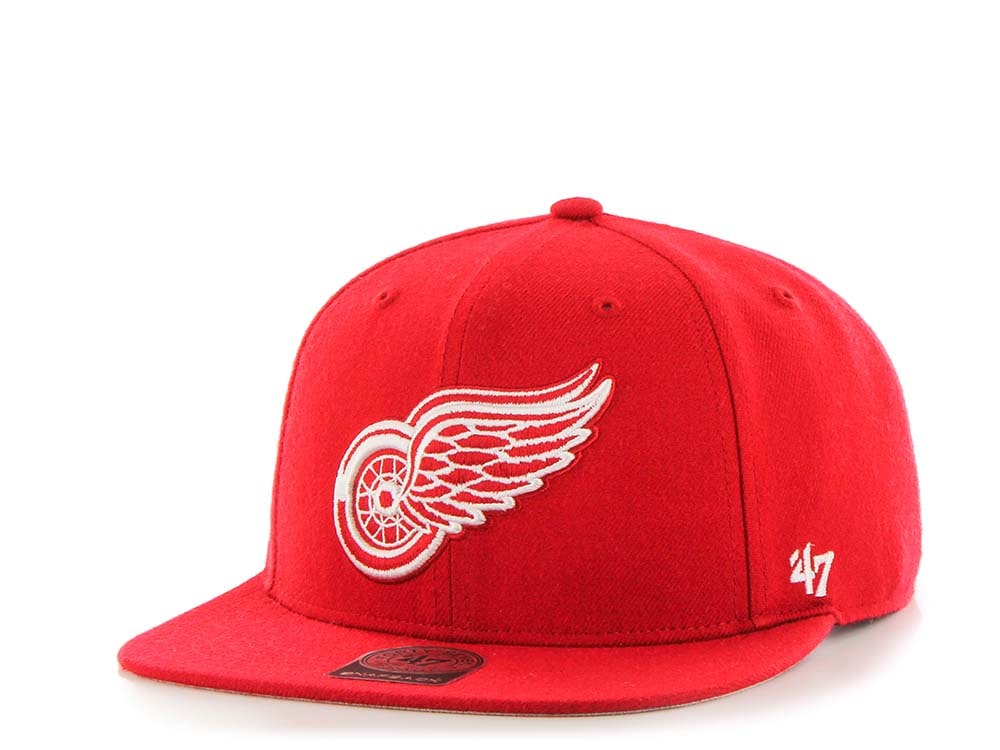 47Brand Detroit Red Wings Sure Shot Captain Snapback Hat