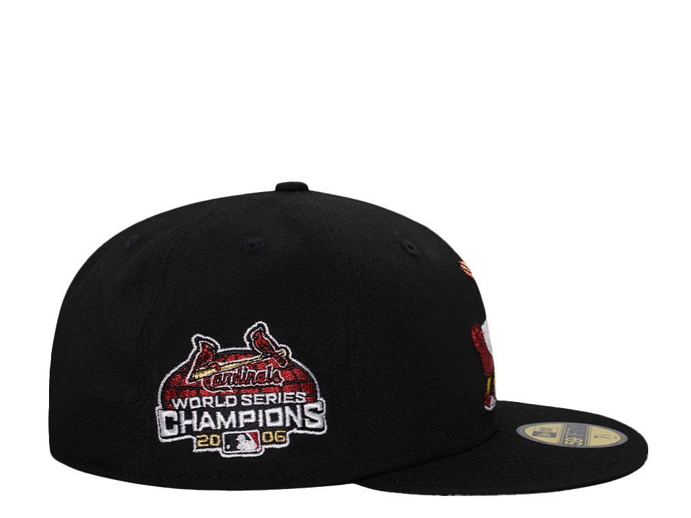 New Era St. Louis Cardinals World Series Champions 2006 Black Prime Edition 59Fifty Fitted Hat