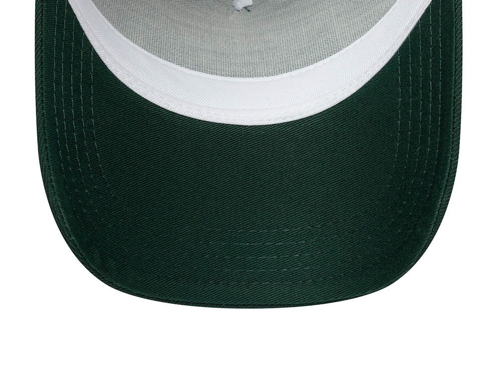 New Era Patch Dark Green 9Forty A Frame Trucker Snapback Hat