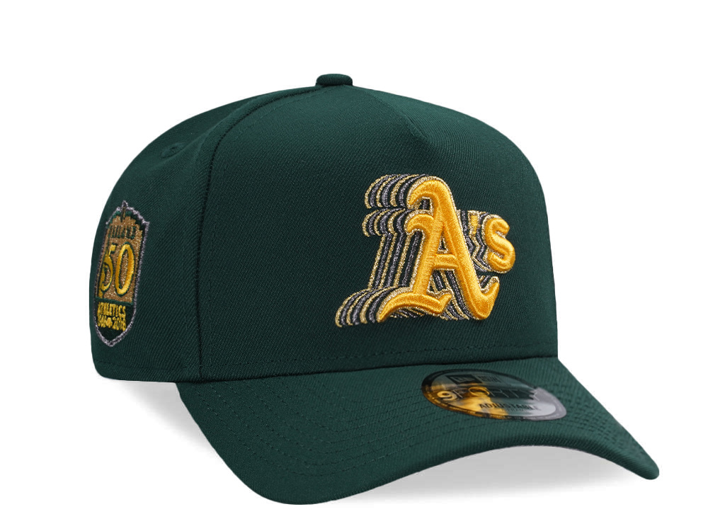 New Era Oakland Athletics 50th Anniversary Green Prime Edition 9Forty A Frame Snapback Cap