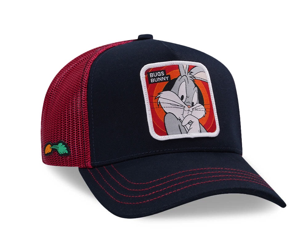 Capslab Looney Tunes Bugs Bunny Navy Trucker Snapback Cap