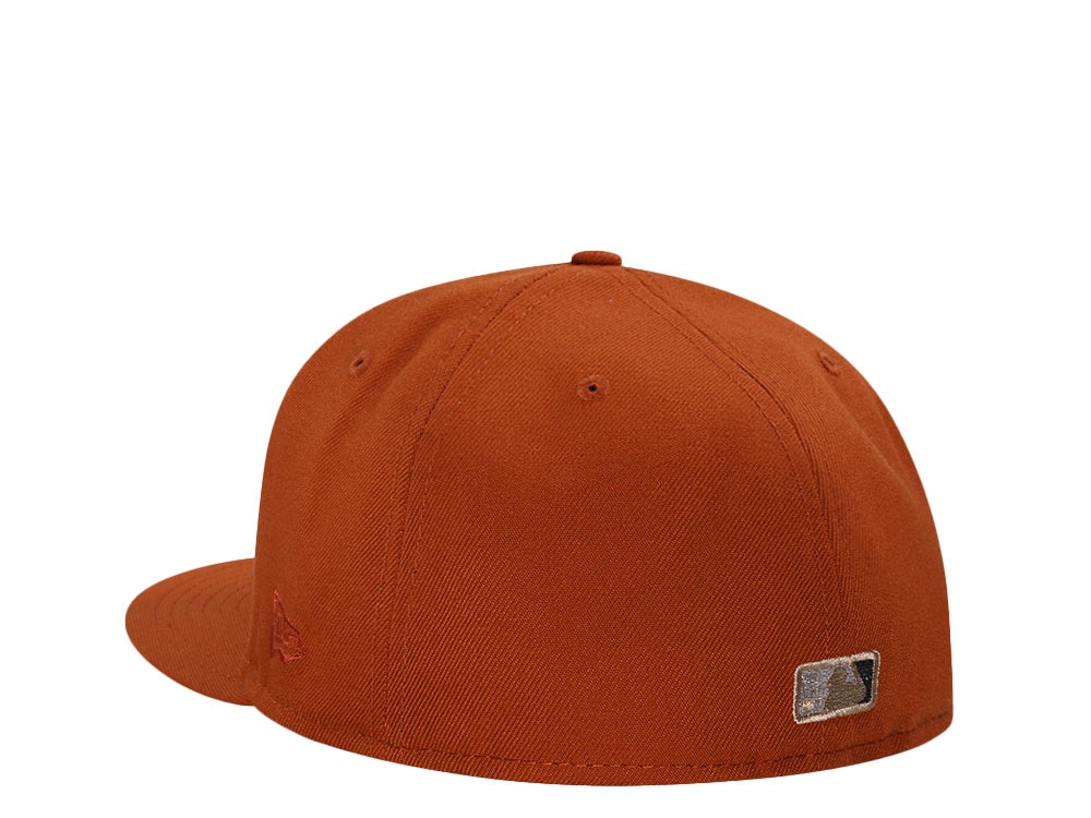 New Era Texas Rangers Rusty Silver City Connect Edition 59Fifty Fitted Hat