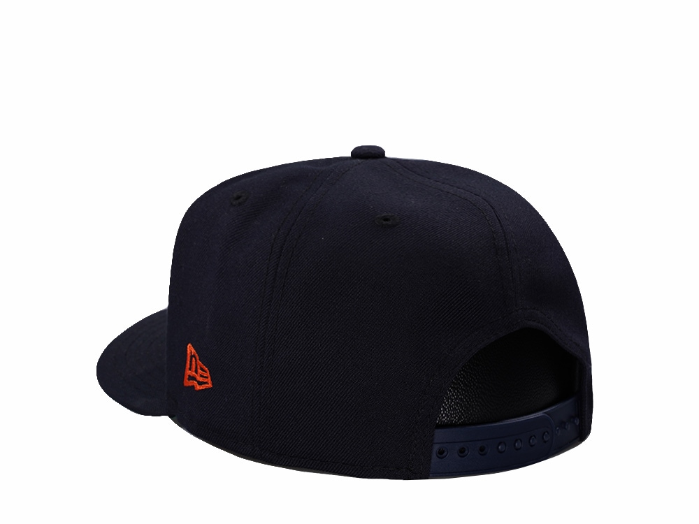 New Era Detroit Tigers 125th Anniversary Script Navy Prime Edition 9Fifty A Frame Snapback Cap