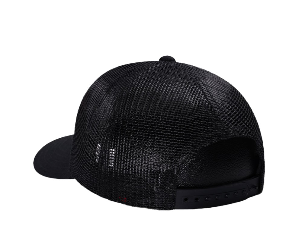 American Needle Carolina Hurricanes Valin Black Trucker Snapback Hat