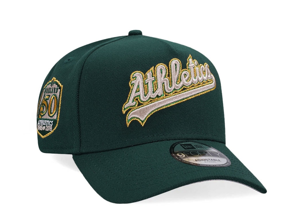 New Era Oakland Athletics 50th Anniversary Gold Edition 9Forty A Frame Snapback Hat