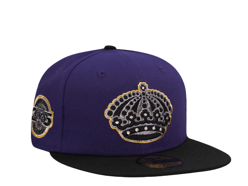 New Era Los Angeles Kings 25th Anniversary Purple Metallic Two Tone Edition 59Fifty Fitted Cap