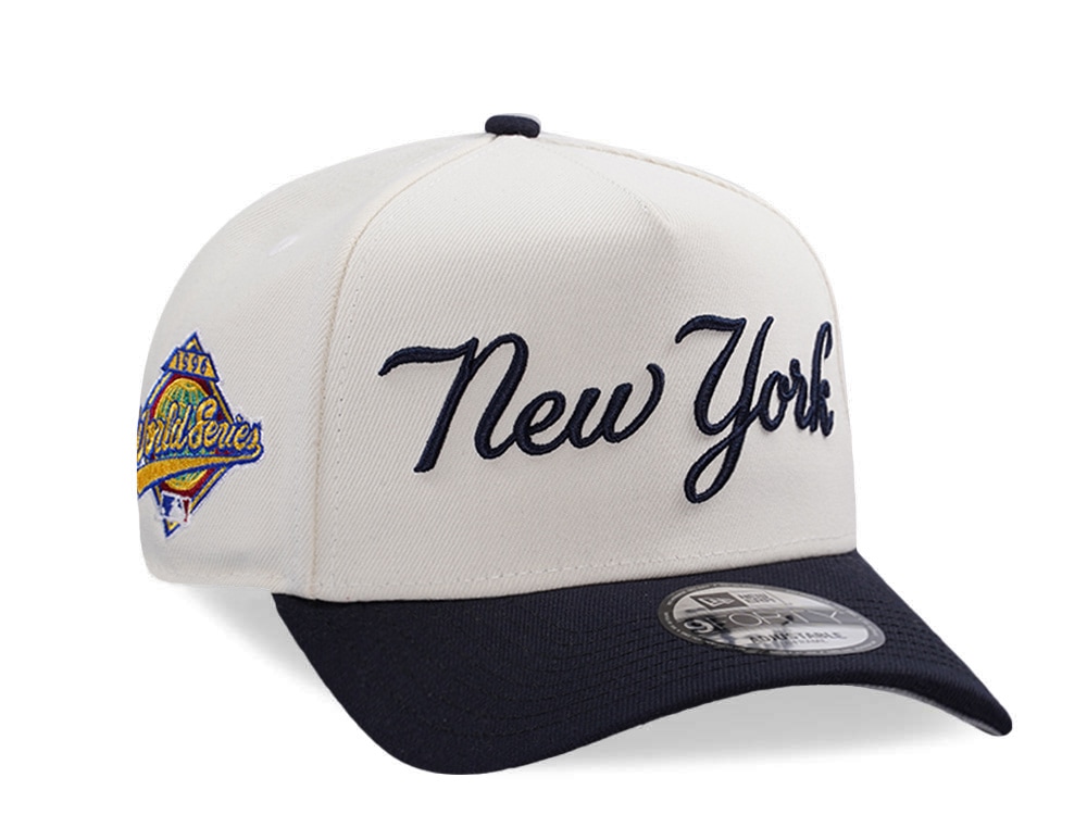 New Era New York Yankees World Series 1996 Chrome Two Tone Edition 9Forty A Frame Snapback Cap