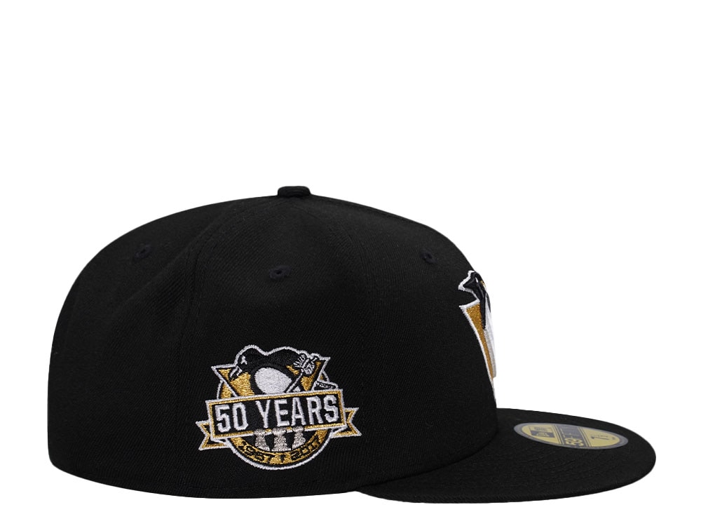 New Era Pittsburgh Penguins 50 Years Black Gold Edition 59Fifty Fitted Hat