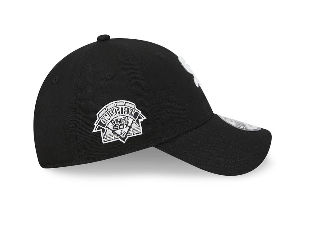 New Era Chicago White Sox Comiskey Park Traditions Black 9Forty Strapback Hat