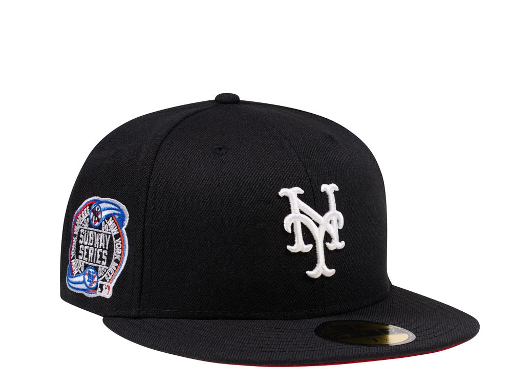 New Era New York Mets Subway Series Black and Red Edition 59Fifty Fitted Hat