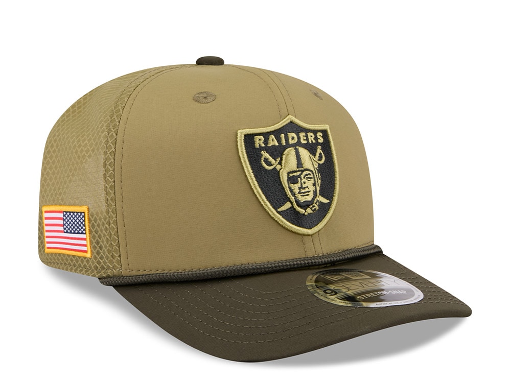 New Era Las Vegas Raiders Salute To Service 2025 9Seventy Snapback Cap