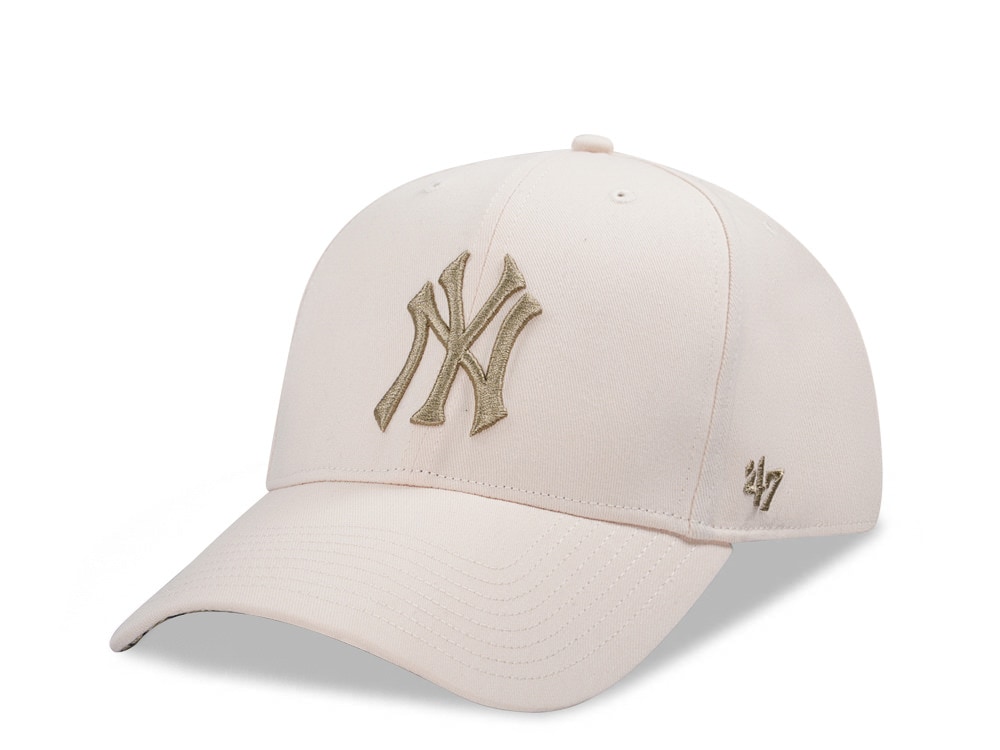 47Brand New York Yankees Natural Tropic Pop Under MVP Snapback Hat