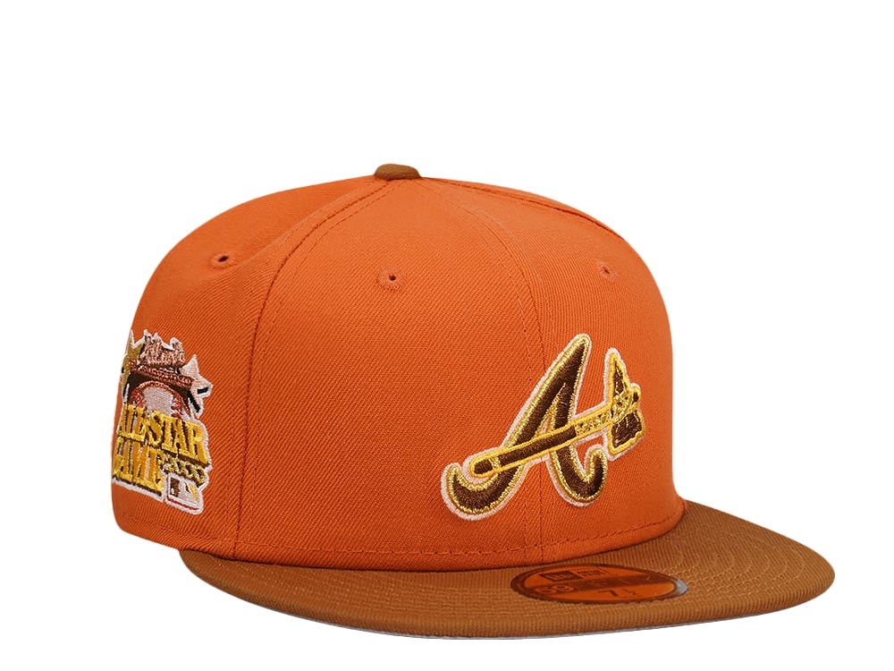 New Era Atlanta Braves All Star Game 2000 Golden Rust Two Tone Edition 59Fifty Fitted Hat