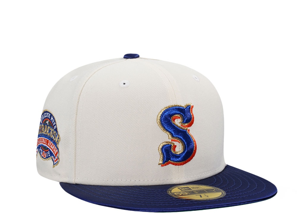 New Era Syracuse Mets Inaugural Season 2019 Chrome Satin Prim Two Tone Edition 59Fifty Fitted Hat