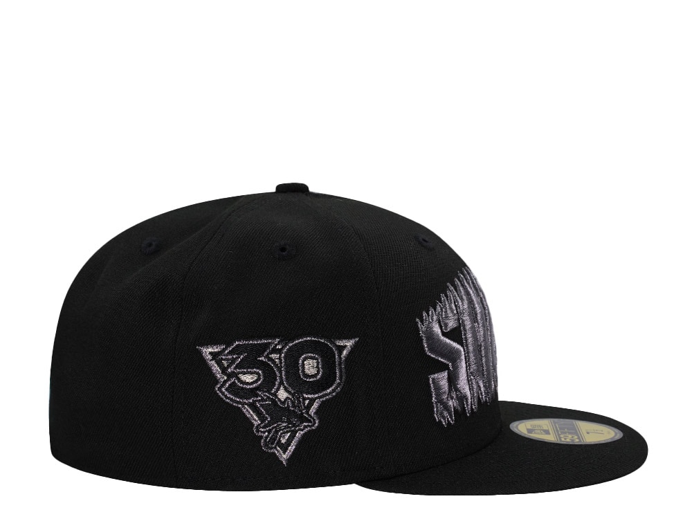 New Era San Jose Sharks 30th Anniversary Metallic Black Prime Edition 59Fifty Fitted Cap