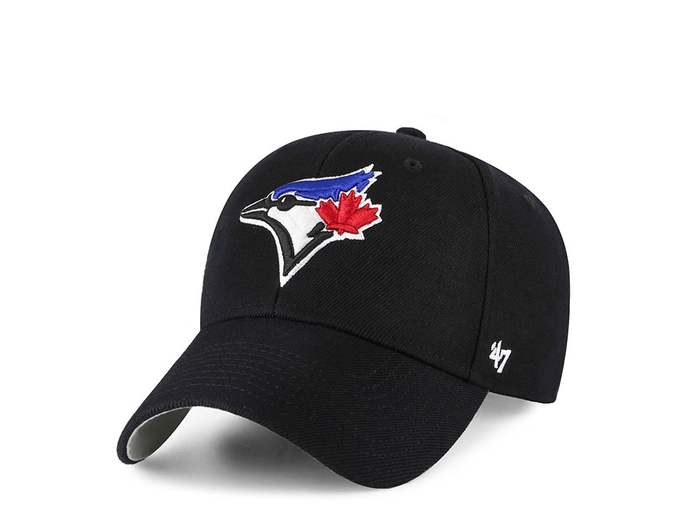 47Brand Toronto Blue Jays Black Classic Strapback Hat
