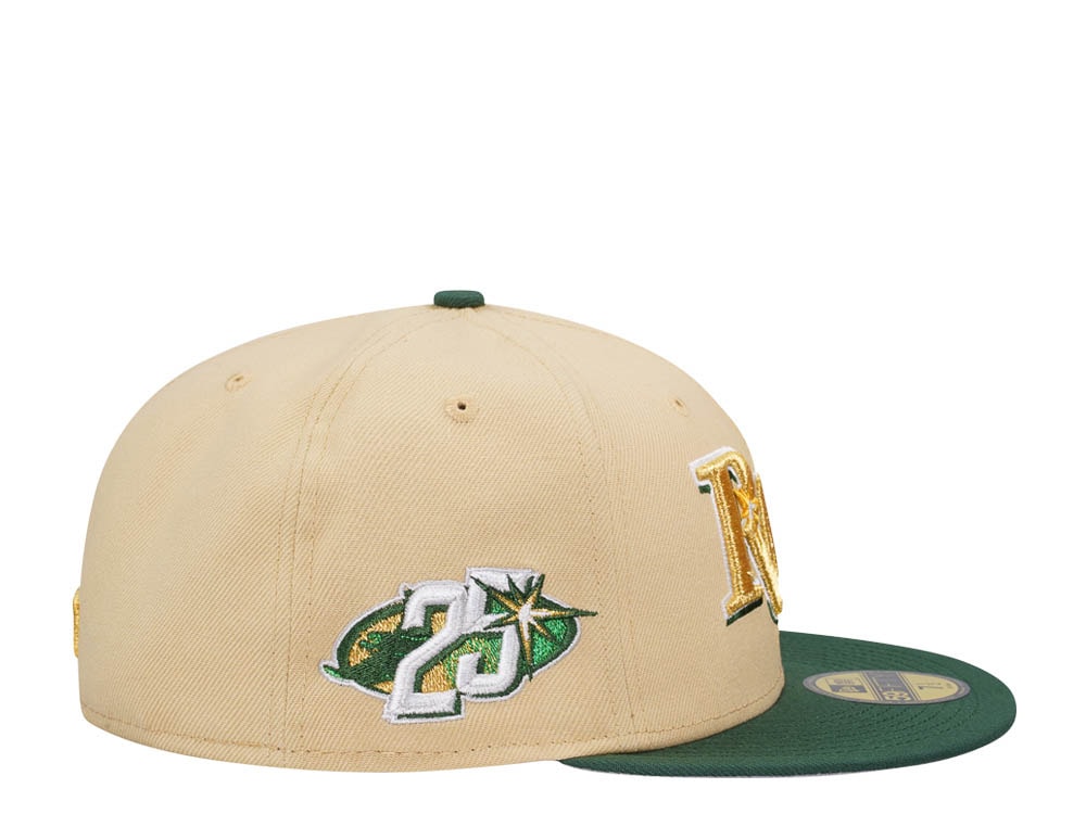 New Era Tampa Bay Rays 25th Anniversary Vegas Gold Two Tone Edition 59Fifty Fitted Hat