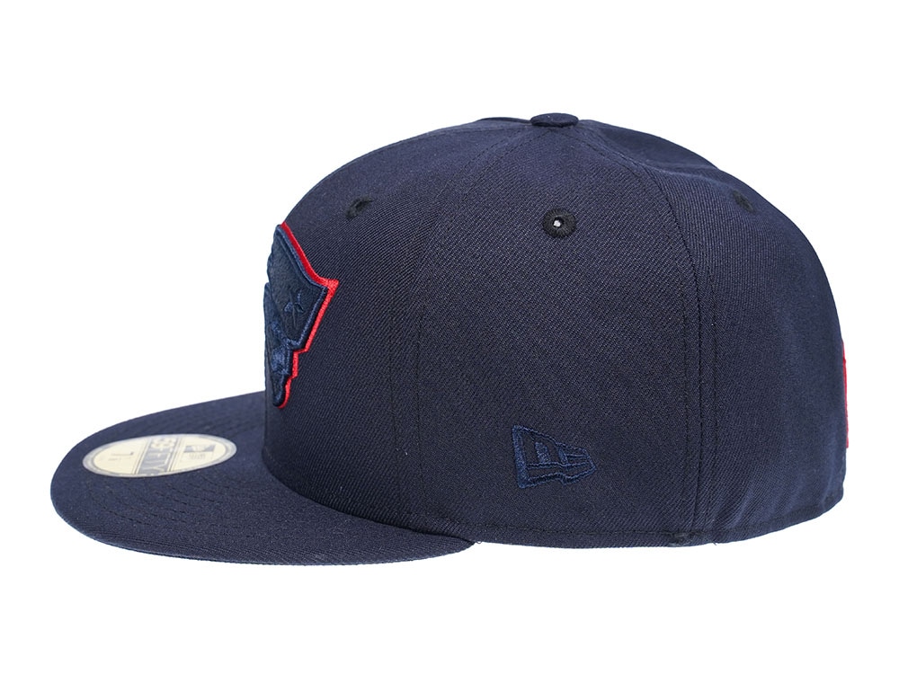 New Era New England Patriots Blue Tonal 59Fifty Fitted Hat