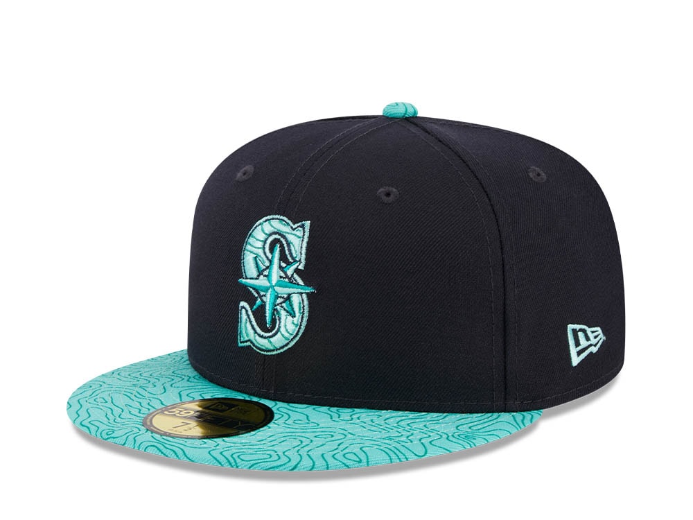 New Era Seattle Mariners All Star Game 2023 Topo E1 Two Tone Navy Edition 59Fifty Fitted Hat