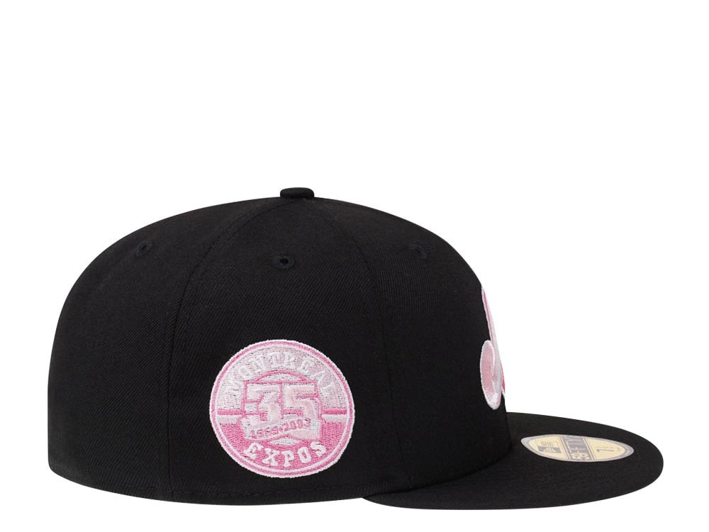 New Era Montreal Expos 35th Anniversary Black and Pink Edition 59Fifty Fitted Hat