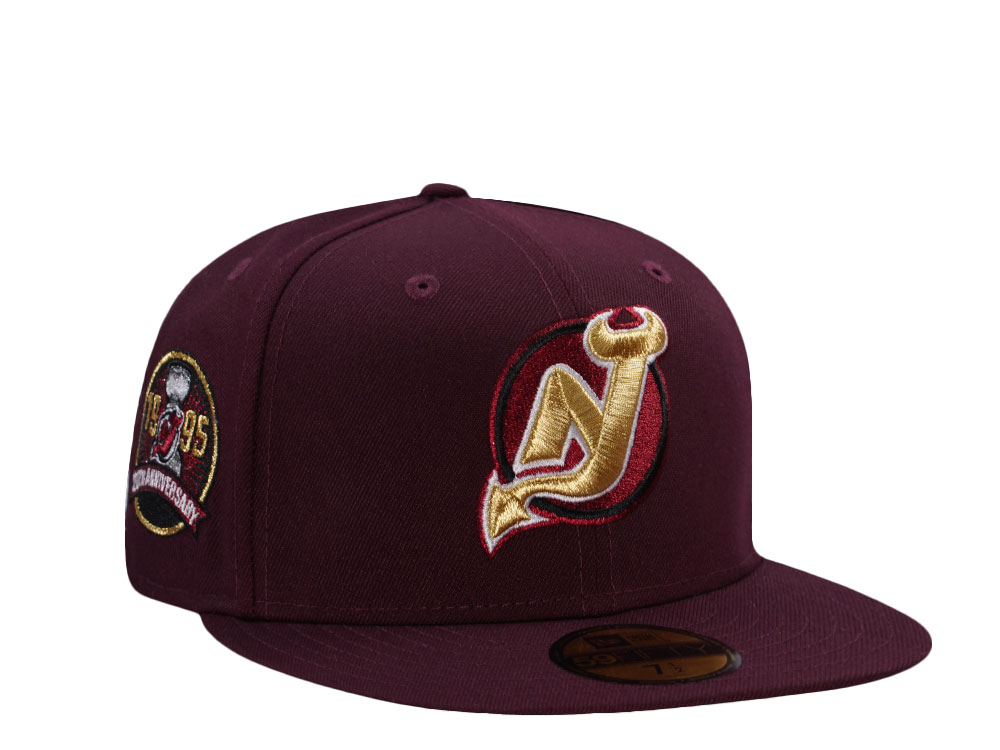 New Era New Jersey Devils 20th Anniversary Maroon Prime Edition 59Fifty Fitted Cap