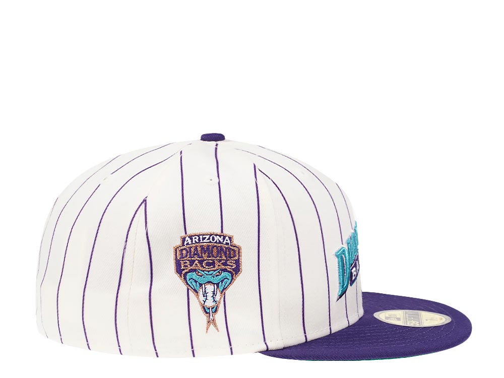 New Era Arizona Diamondbacks Jersey Patch Pinstripe Heroes Elite Edition 59Fifty Fitted Hat