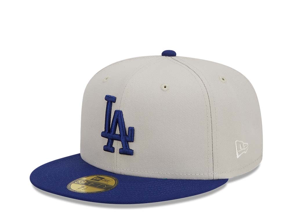 New Era Los Angeles Dodgers Farm Team Stone Throwback Two Tone Edition 59Fifty Fitted Hat