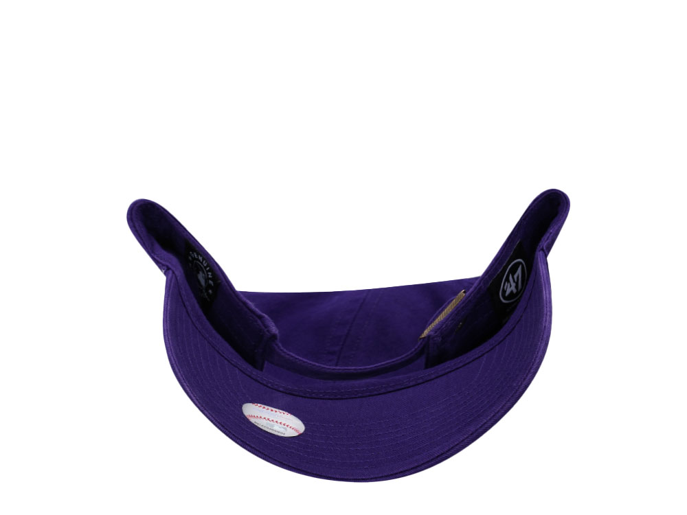 47Brand New York Yankees Purple Clean up Strapback Hat