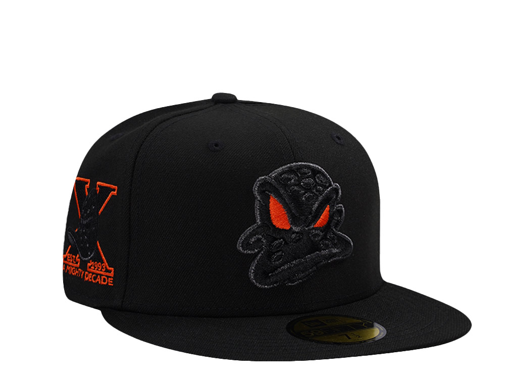 New Era Anaheim Ducks 10th Anniversary Blackout Prime Edition 59Fifty Fitted Cap